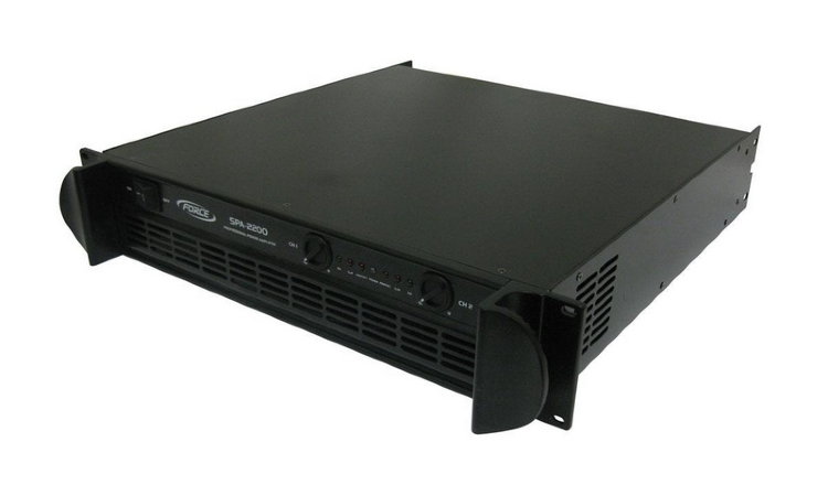 FORCE SPA-2200 Усилитель мощности двухканальный 2х1100 Вт/4,0 Ом, 2200 Вт/8 Ом в мостовом режиме, 30Гц-