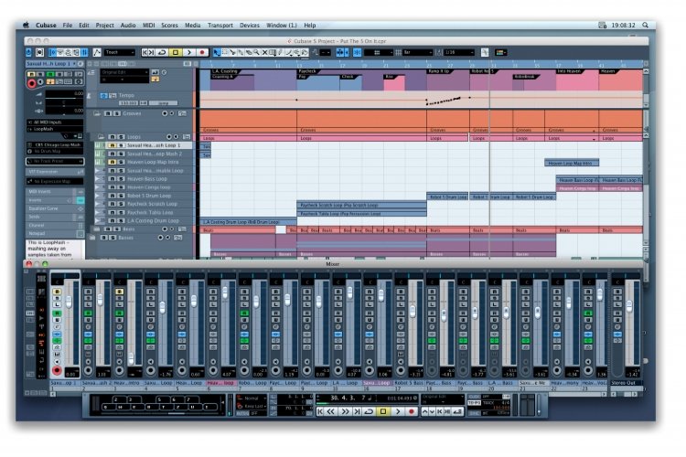 STEINBERG CUBASE 5.0 Программная многодорожечная аудио- и MIDI-студия. PC/Mac, ASIO, VSTi, DirectX, Rewire, "Freeze", surround