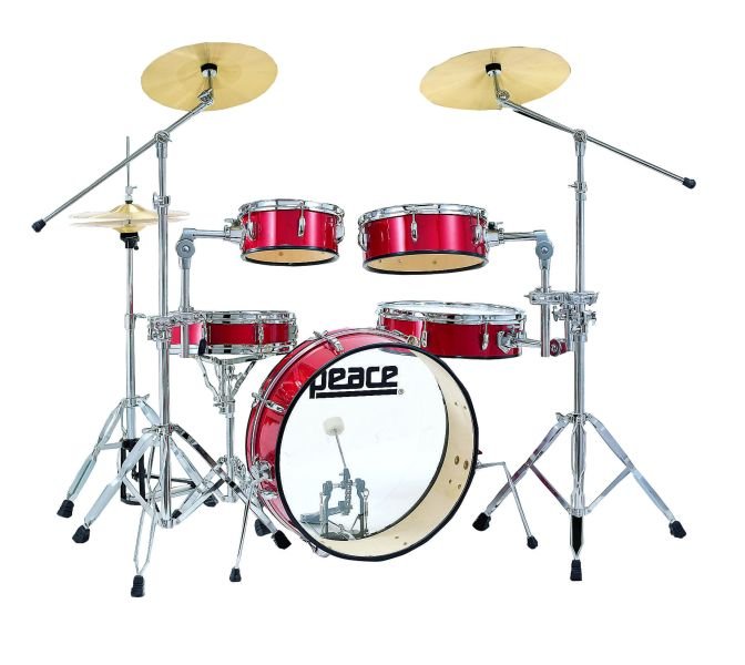 DP-225-5 Compact (Fuchsia #39) Компактная ударная установка из 5-ти барабанов серии Bantam, хромиров
