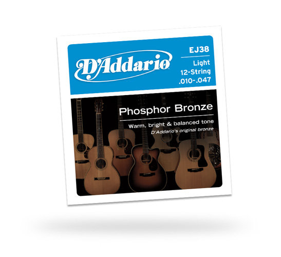 D`ADDARIO EJ38 Комплект струн для 12-струнной гитары