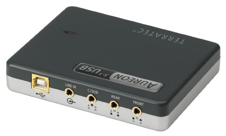 TERRATEC SOUND SYSTEM AUREON 51 USB MK II Внешняя звуковая карта для домашнего кинотеатра USB.