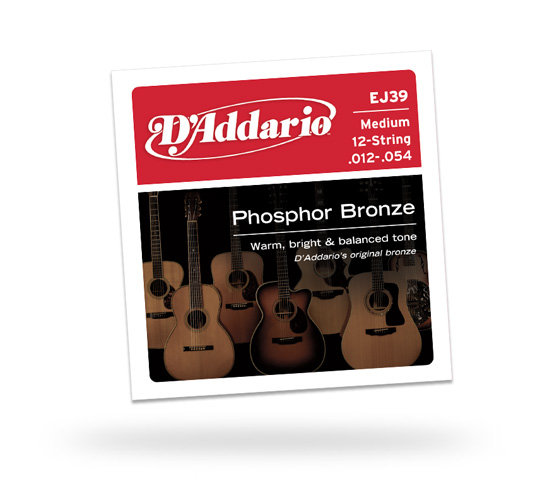 D`ADDARIO EJ39 Комплект струн для 12-струнной гитары
