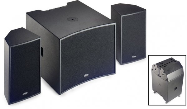 STAGG SPA-SUB1810 готовый звукоусилительный комплект, активный саб 18" 1x700Вт + активные сателлиты 10"