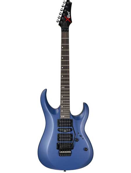CORT X-6 BMS Электрогитара, Blue Metalic Satin (синий матовый металлик)