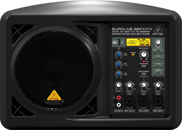 BEHRINGER EUROLIVE B207MP3 Звукоусилительный комплект