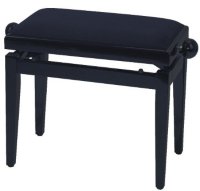 GEWA FX Piano Bench Black High Gloss Black Seat Банкетка