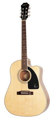 EPIPHONE AJ-200SCE (PASSIVE) NATURAL CH Электроакустическая гитара