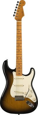 FENDER ERIC JOHNSON STRATOCASTER MAPLE NECK FINGERBOARD 2 TONE SUNBURS Электрогитара