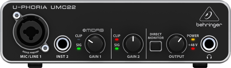 BEHRINGER UMC22 Аудиоинтерфейс