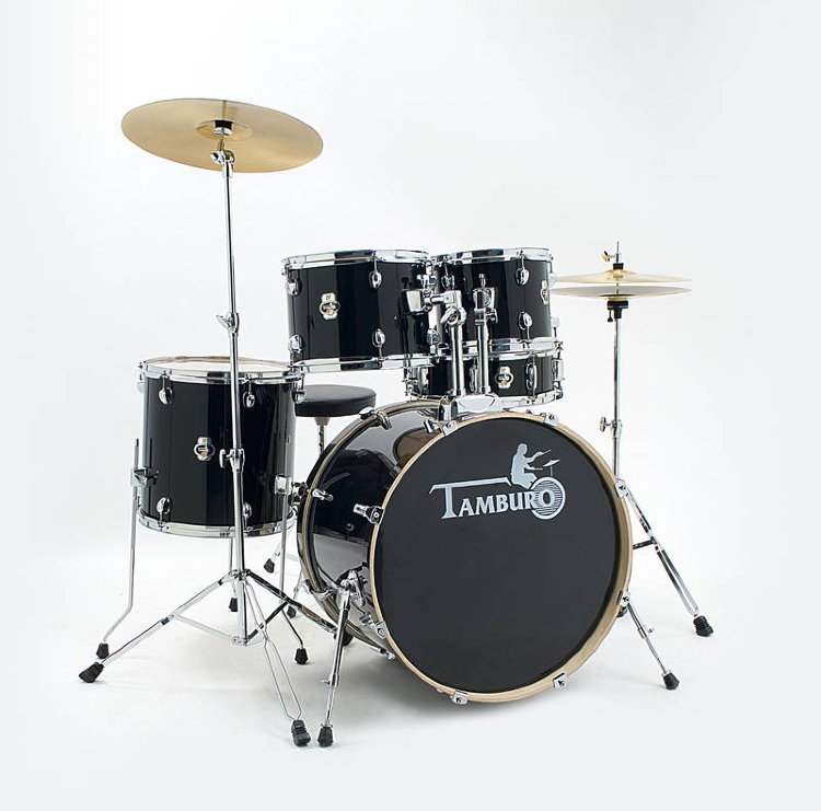 TAMBURO T5S22BK Ударная установка из 5-ти барабанов, черная