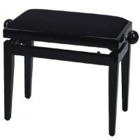 GEWA FX Piano Bench De Luxe Black High Gloss Black Seat Банкетка