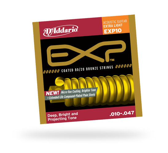 D`ADDARIO EXP10 Комплект струн для акустической гитары
