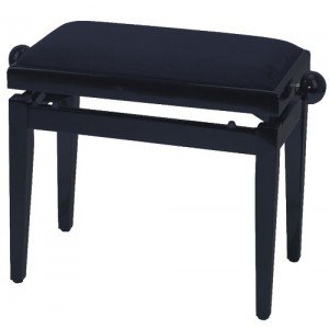 GEWA FX Piano Bench De Luxe Black Matt Black Seat Банкетка 