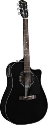 FENDER CD-110CE DREADNOUGHT BLACK FISHMAN CLASSIC IV Электроакустическая гитара