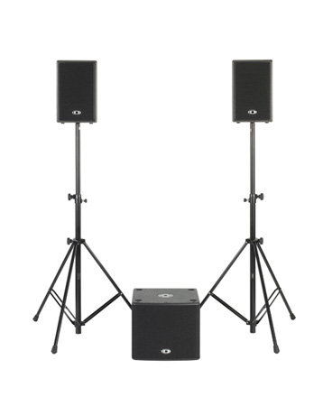 DYNACORD D-LITE 1000, звукоусилительный комплект, 230V, состоит из: 1x PowerSub 312, 2 x D 8, 2 x PSS 408