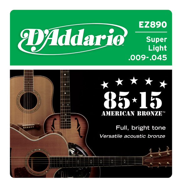 D`ADDARIO EZ890 Комплект струн для акустической гитары