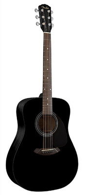 FENDER CD-60 DREADNOUGHT BLACK W/FISHMAN® MINIQ PREAMP Электроакустическая гитара