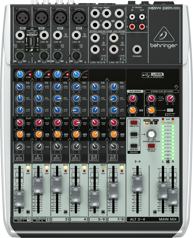 BEHRINGER XENYX Q1204USB Микшерный пульт