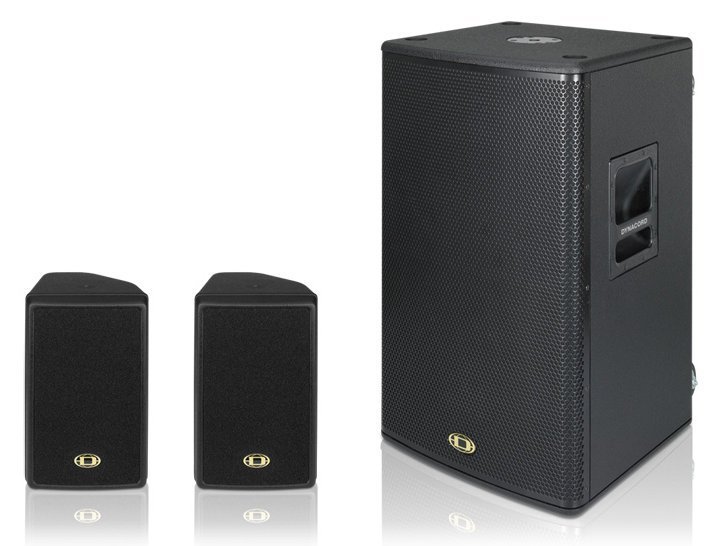 DYNACORD D-Lite activeone, звукоусилительный комплект, 3-полосный активный, состоит из: 1x PowerSub 212, 2x D 8A