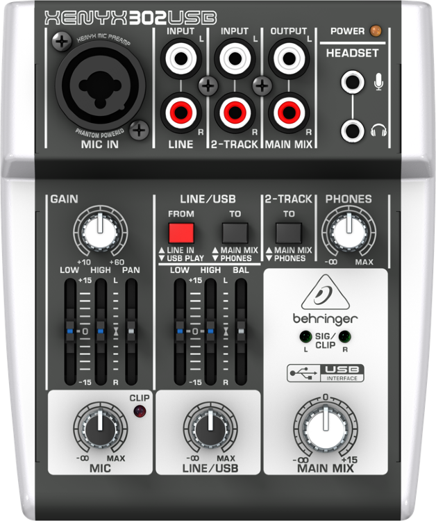 BEHRINGER XENYX 302USB Микшерный пульт