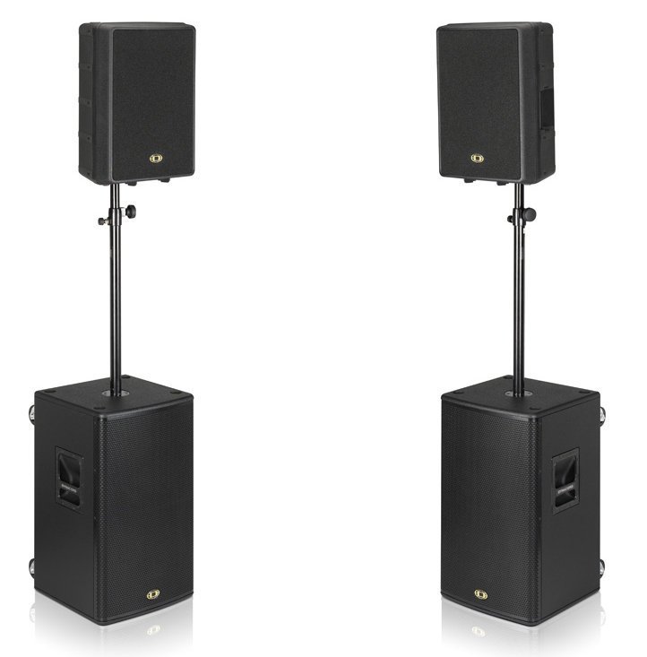 DYNACORD D-Lite activefour, звукоусилительный комплект, 3-полосный активный, состоит из: 2x PowerSub 212, 2x D 11A