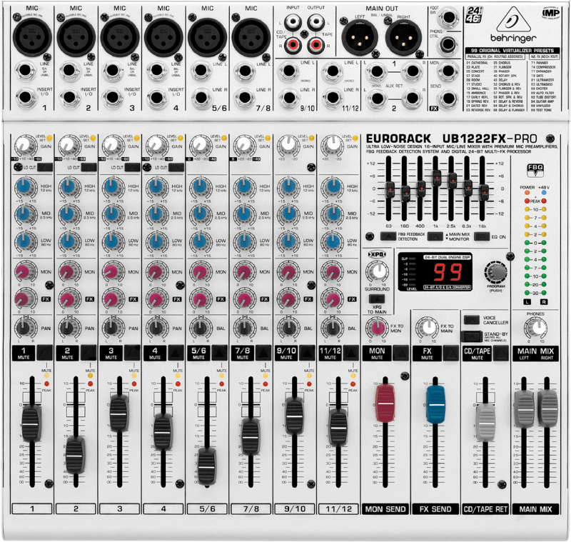 Behringer xenyx 1222fx схема