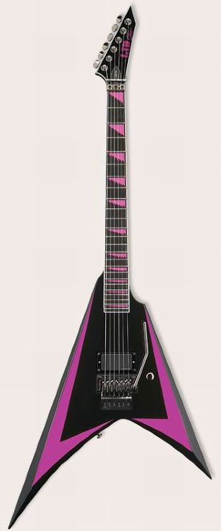 LTD Alexi-600/SE Limited электрогитара, цвет BLK w/ Pink Pinstripe ...